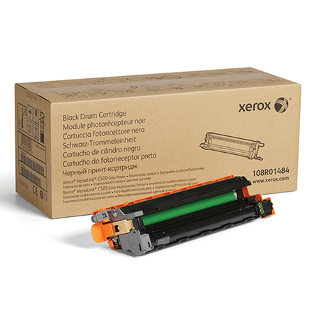XEROX Xerox Black Drum Cartridge, 40000 Yield 108R01484